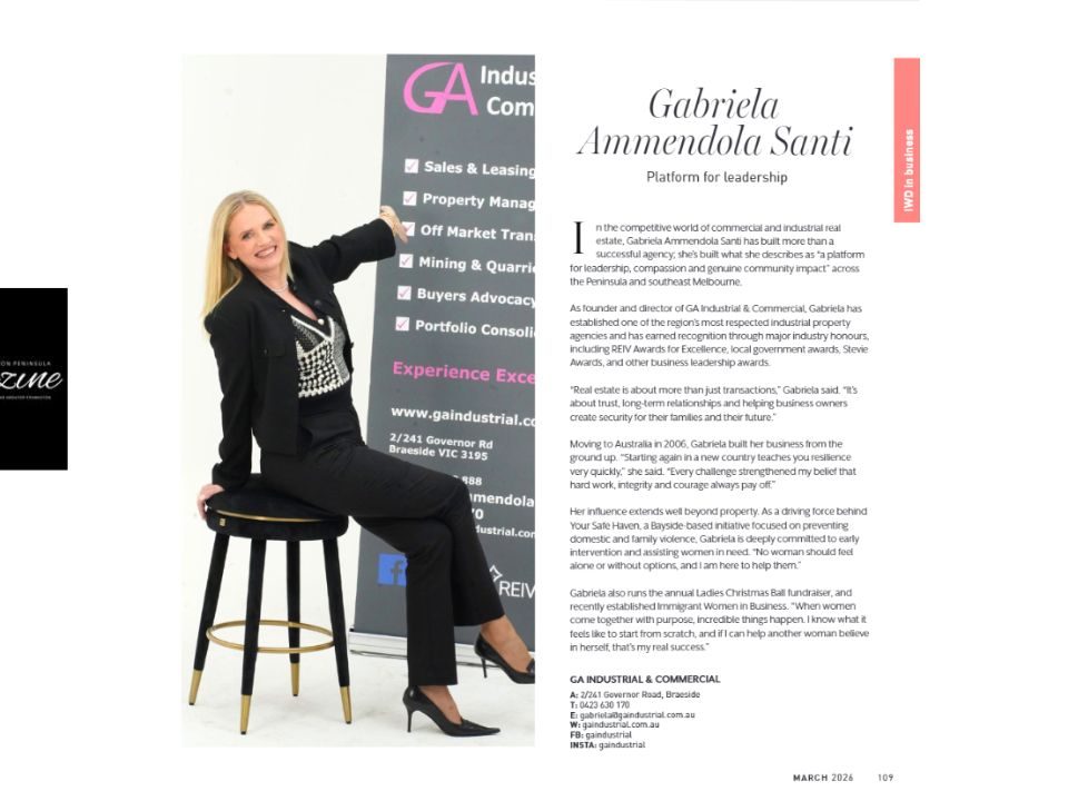 Mornington Peninsula Magazine Feature Gabriela-Ammendola-Santi